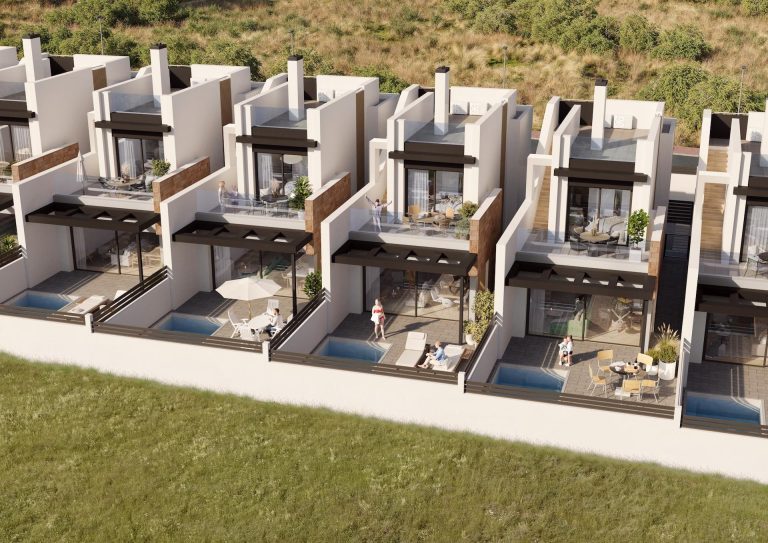 Nowe domy w stylu skandynawskim w Aguas Nuevas Torrevieja