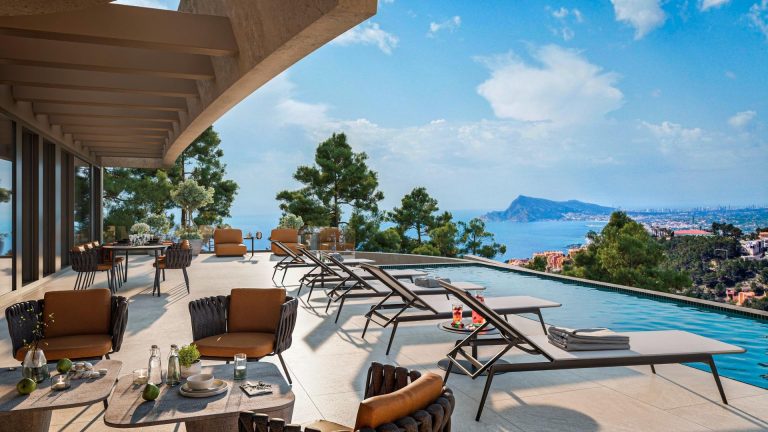 Nowoczesna, luksusowa willa z panoramicznym widokiem na morze w Altea Hills, na północnym wybrzeżu Costa Blanca